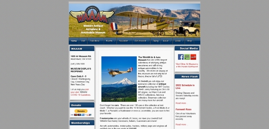 Screenshot 2022-02-12 at 07-36-21 Home – Western Antique Aeroplane Automobile Museum