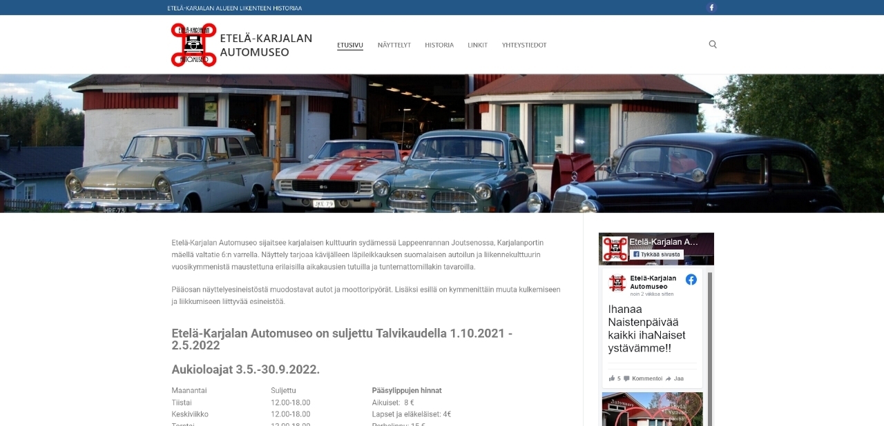 Screenshot 2022-03-24 at 09-51-58 Etelä-Karjalan Automuseo – Etelä-Karjalan alueen liikenteen historiaa