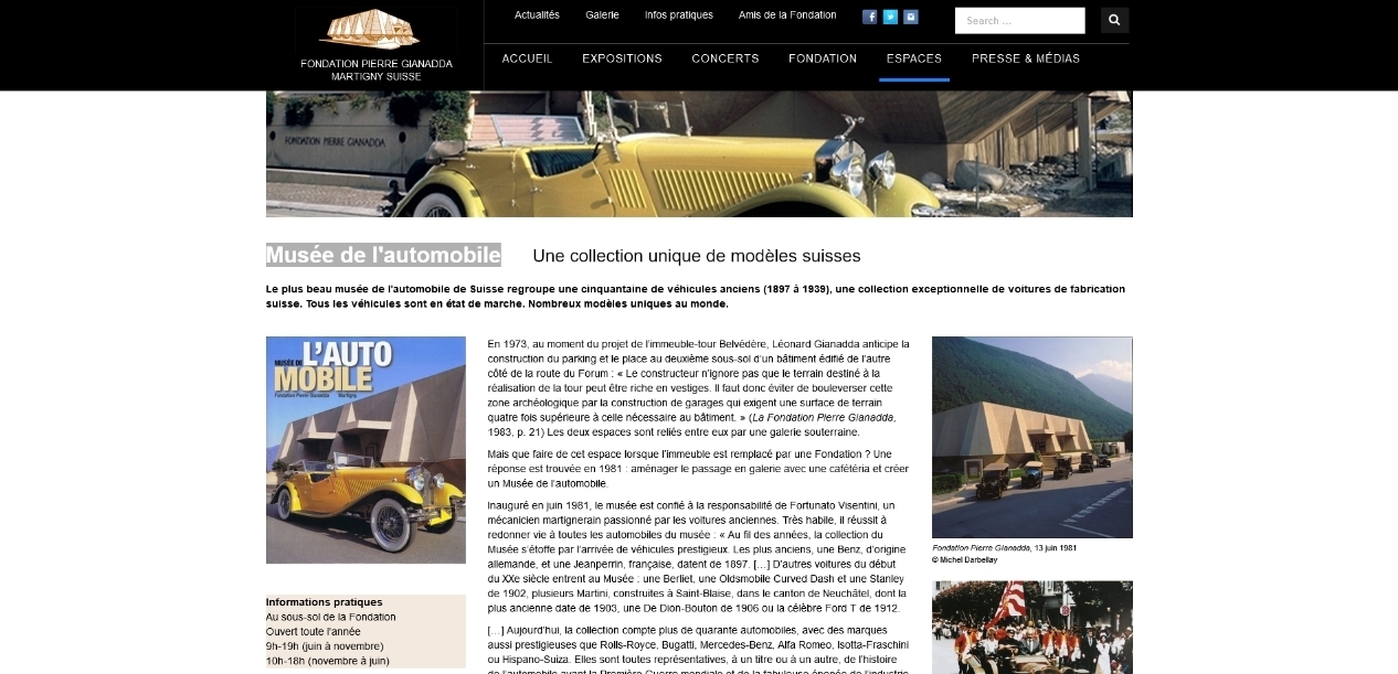 Musée de l’automobile Fondation Pierre Gianadda