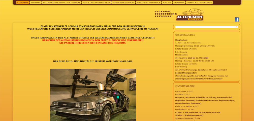 Screenshot 2022-05-06 at 11-49-53 Automuseum Wolfegg – Oldtimer und Youngtimer der 60er 70er und 80er Jahre