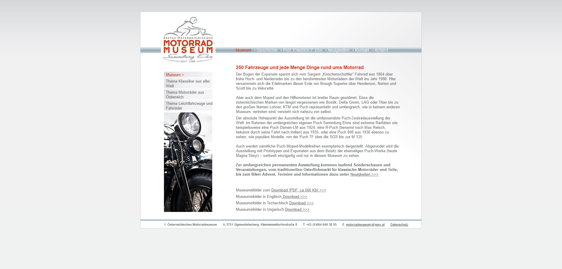 Screenshot 2022-05-09 at 08-49-08 1. Österreichisches Motorradmuseum Sammlung Ehn – Motorradmuseum Sigmundsherberg Inhaber Prof. Friedrich Ehn