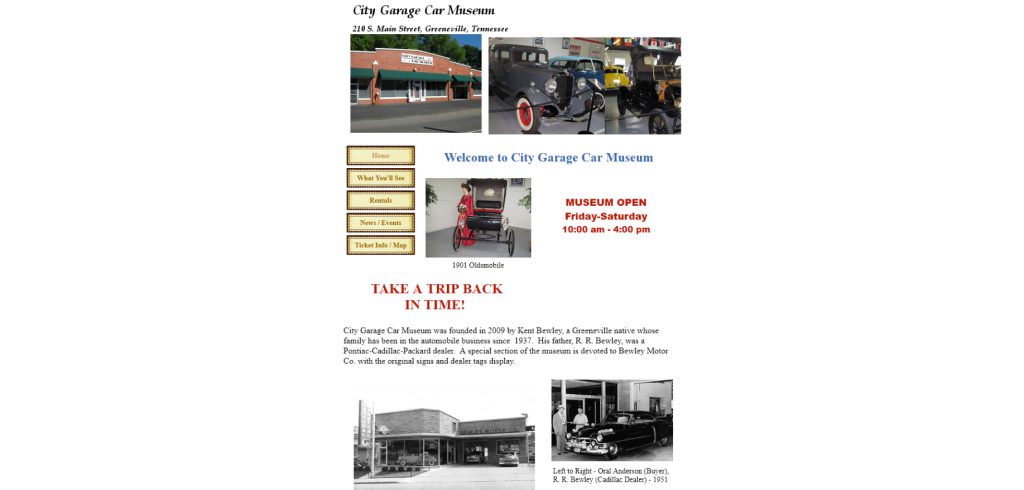 Screenshot 2023-05-07 at 08-34-51 City Garage Car Museum _ Greeneville TN 37743