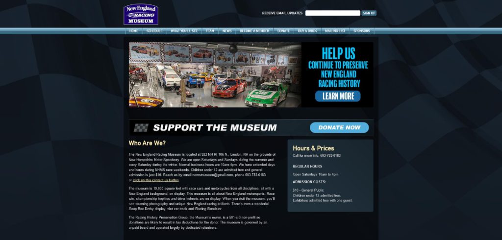 Screenshot 2023-05-09 at 08-29-15 New England Racing Museum Homepage