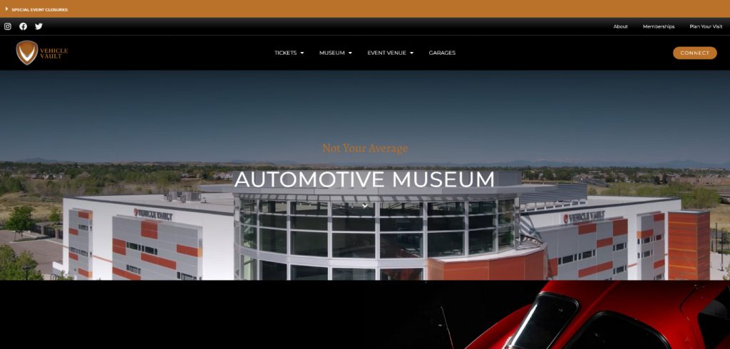 Screenshot 2023-05-09 at 09-53-10 Not Your Average Car Museum – Vehicle Vault – Parker Colorado