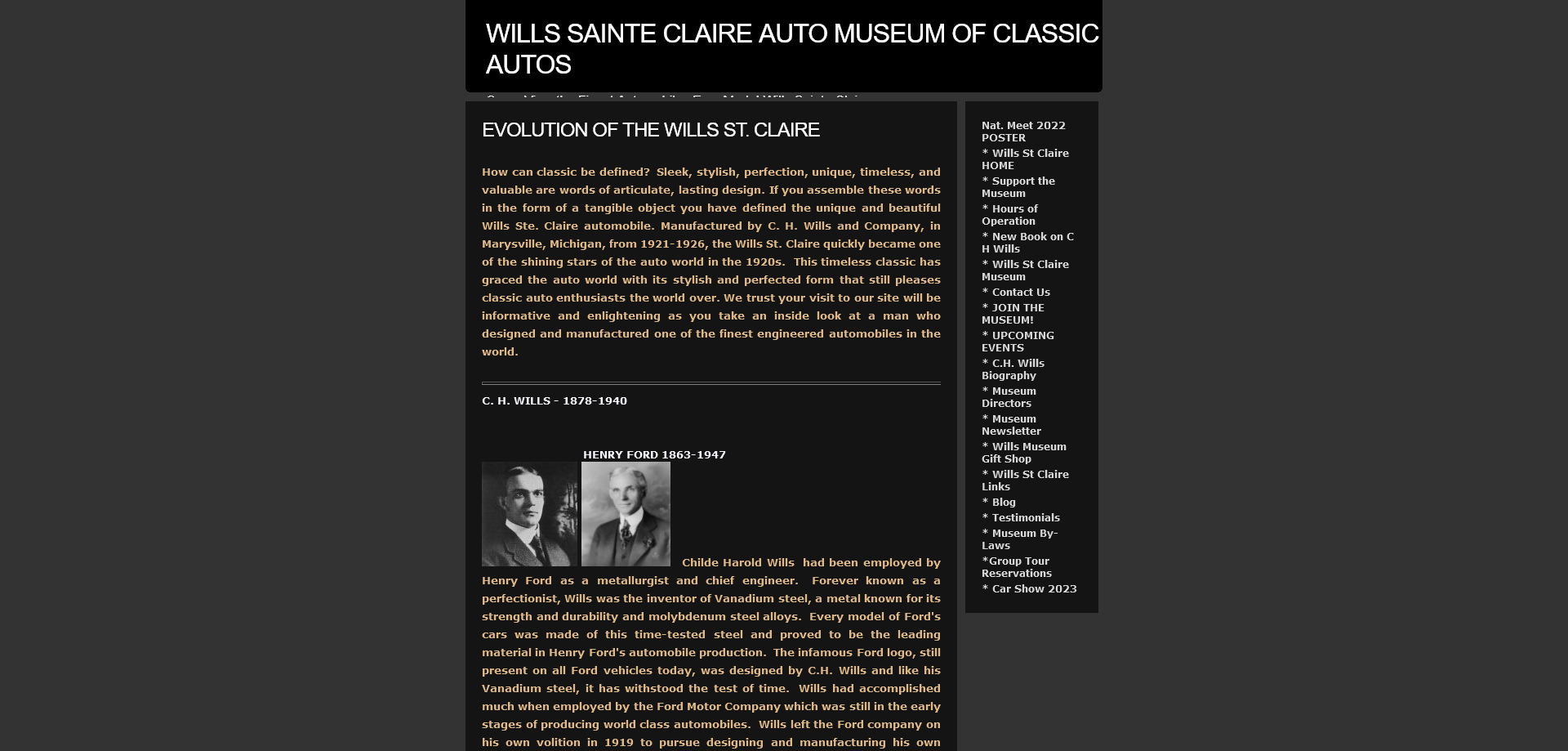 Wills Sainte Claire Auto Museum
