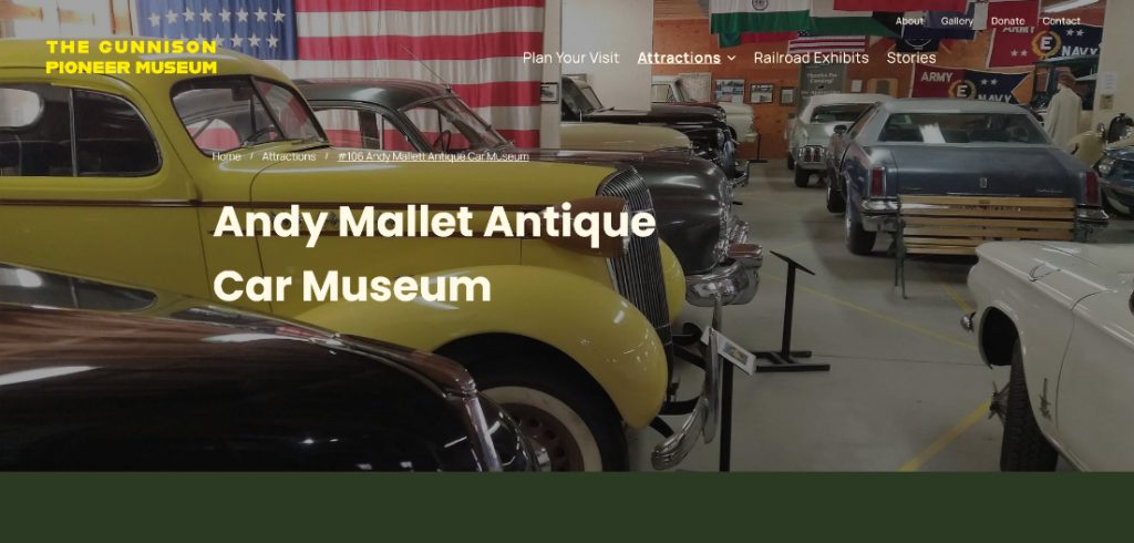 Screenshot 2023-07-11 at 08-02-44 Andy Mallett Antique Car Museum Gunnison Pioneer Museum