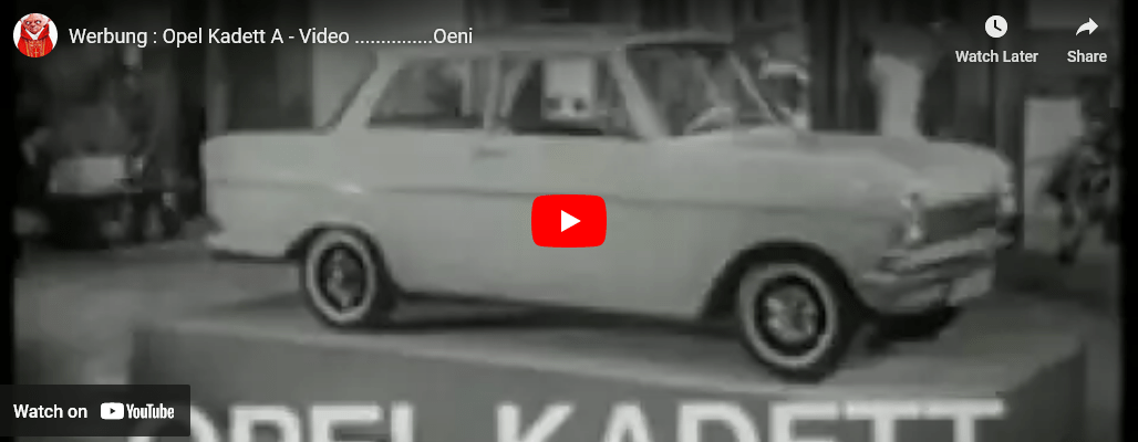 Opel Kadett A 1962 – 1965